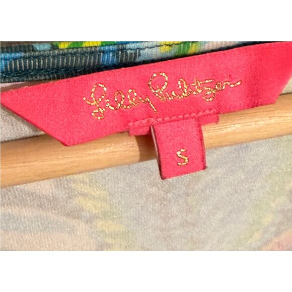 Lilly Pulitzer Aleece T-shirt Dress Small Cotton Multi Sunshine Jungle - Picture 2 of 8